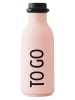 Design Letters Bidon "To Go" w kolorze jasnoróżowym - 500 ml
