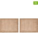 Mikasa 2-delige set: jute placemats beige - (L)45 x (B)35 cm