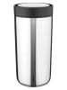 Stelton Isoleerbeker "To Go Click" zilverkleurig - 400 ml