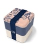Monbento Lunchbox in Creme/ Blau/ Rosa - 1,7 l
