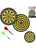The Concept Factory 2-delige set: dartspellen geel/zwart - Ø 15 cm