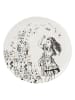 Mikasa 4-delige set: ontbijtborden "Alice in Wonderland" wit/zwart - Ø 20,5 cm