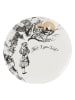Mikasa 4-delige set: ontbijtborden "Alice in Wonderland" wit/zwart - Ø 20,5 cm