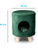 Edco Kattenhuis groen - (H)44 x Ø 35 cm