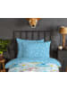 Good Morning Flanellen beddengoedset "Iceprincess" blauw