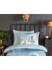 Good Morning Flanellen beddengoedset "Cold" blauw