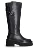 Liu Jo Leder-Stiefel in Schwarz