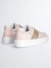 Liu Jo Leder-Sneakers in Beige/ Rosa/ Gold