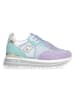 Liu Jo Leren sneakers turquoise/paars