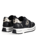 Liu Jo Leren sneakers zwart/goudkleurig