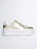 Liu Jo Leren sneakers "Selma" goudkleurig