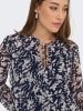 ONLY Blouse donkerblauw/wit