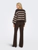 ONLY Trui donkerbruin/beige