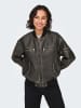 ONLY Kunstlederjacke in Schwarz
