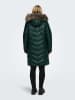 ONLY Steppmantel in Dunkelgrün