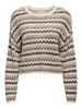 ONLY Pullover in Beige/ Braun