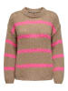 ONLY Trui lichtbruin/roze