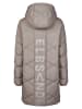 ELBSAND Doorgestikte mantel "Yva" beige