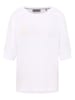 ELBSAND Koszulka "Imea" w kolorze białym ze wzorem