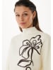 Mexx Rollkragenpullover ''Flower'' in Creme