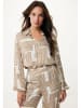 Mexx Bluse in Camel/ Creme