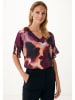 Mexx Blouse auberginekleurig/lichtroze