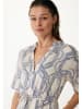 Mexx Kleid in Creme/ Blau