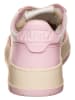AUTRY Leren sneakers "Medalist" wit/lichtroze