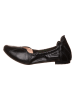 Think! Leren ballerina's zwart