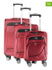 Geographical Norway 3tlg. Softcase-Trolleyset "Show" in Rot