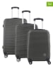 Geographical Norway 3-delige hardcase-trolleyset "Solomun" antraciet