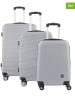 Geographical Norway 3-delige hardcase-trolleyset "Solomun" grijs