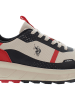 U.S. Polo Assn. Sneakers crème/rood/zwart