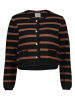 Scotch & Soda Cardigan in Schwarz/ Hellbraun