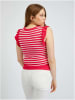 orsay Shirt in Rot/ Weiß