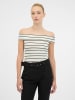 orsay Koszulka w kolorze kremowo-czarnym