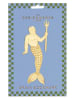 DESIGNWORKS INK ® Lesezeichen "Poseidon" in Gold - (L)20,6 x (B)12,6 cm