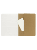 Moleskine 4er-Set: Linierte Notizbücher in Hellbraun - (B)19 x (H)25 cm
