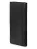 Moleskine Leder-Geldbörse in Schwarz - (B)10 x (H)19 x (T)1 cm