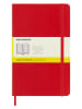 Moleskine Geruit notitieboek rood - (B)13 x (H)21 cm