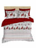 Elizabed Bettwäsche-Set in Weiß/ Rot/ Grau