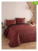 Elizabed 3-delige bedspreiset rood