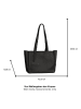 Tom Tailor Shopper "Jessie" in Schwarz - (B)42 x (H)25,5 x (T)13 cm