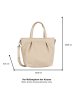Tom Tailor Henkeltasche "Laurie" in Creme - (B)30 x (H)26 x (T)9,5 cm