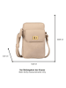 Tom Tailor Handytasche "Taya" in Beige - (B)12,5 x (H)20 x (T)3,5 cm