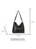 Tom Tailor Schultertasche "Maye" in Schwarz - (B)37,5 x (H)34 x (T)13 cm