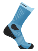 SALOMON Sportsocken "Aero Crew" in Blau/ Türkis