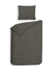 Heckett Lane Flanell-Bettwäsche-Set "Franela" in Grau