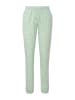 s.Oliver Pyjama-Hose in Hellgrün/ Weiß