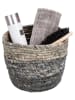 Wenko Aufbewahrungskorb in Beige/ Schwarz - (H)16 x Ø 22 cm